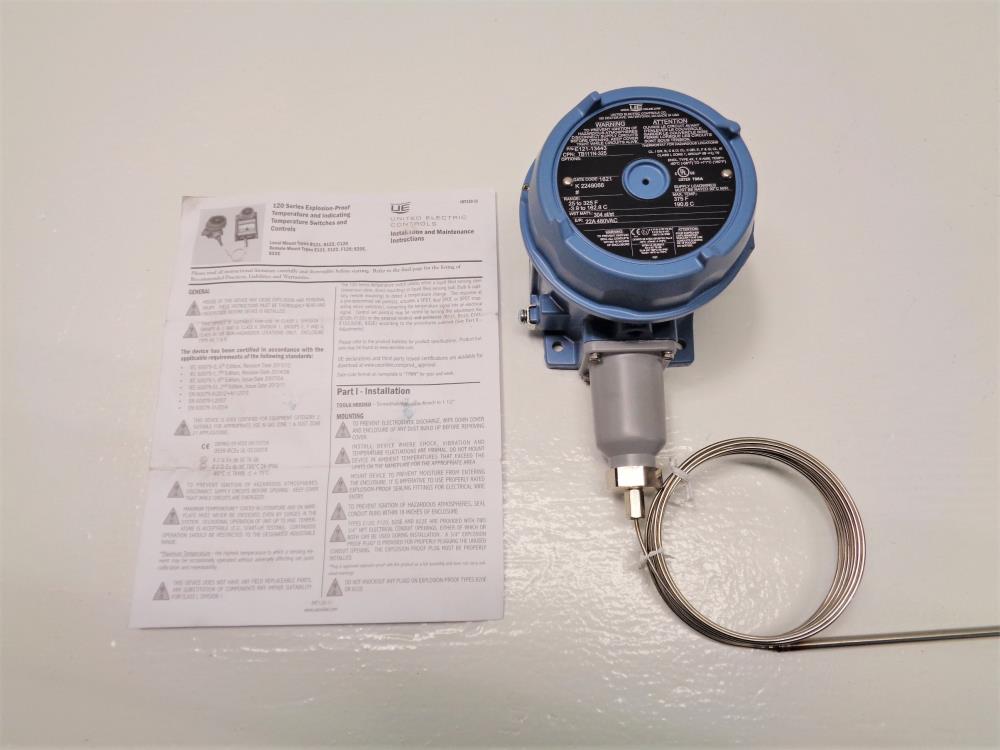 United Electric Temperature Switch, Explosion Proof E121-13443